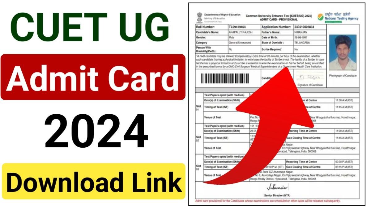 CUET UG Admit Card 2024
