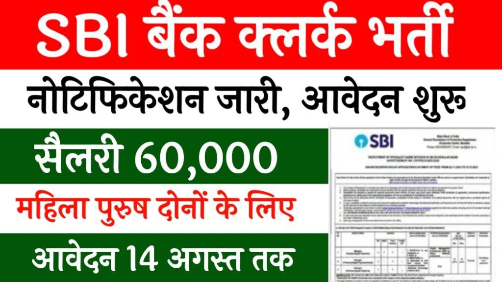 SBI Clerk Vacancy